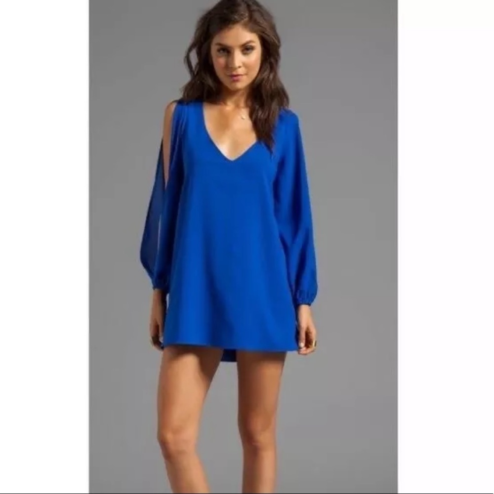 Lovers + Friends Gracie Slit-sleeve Mini Dress